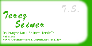 terez seiner business card
